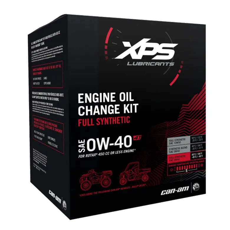 CAN-AM OIL CHANGE KIT 0W40 450 CC OR LESS ENGINE