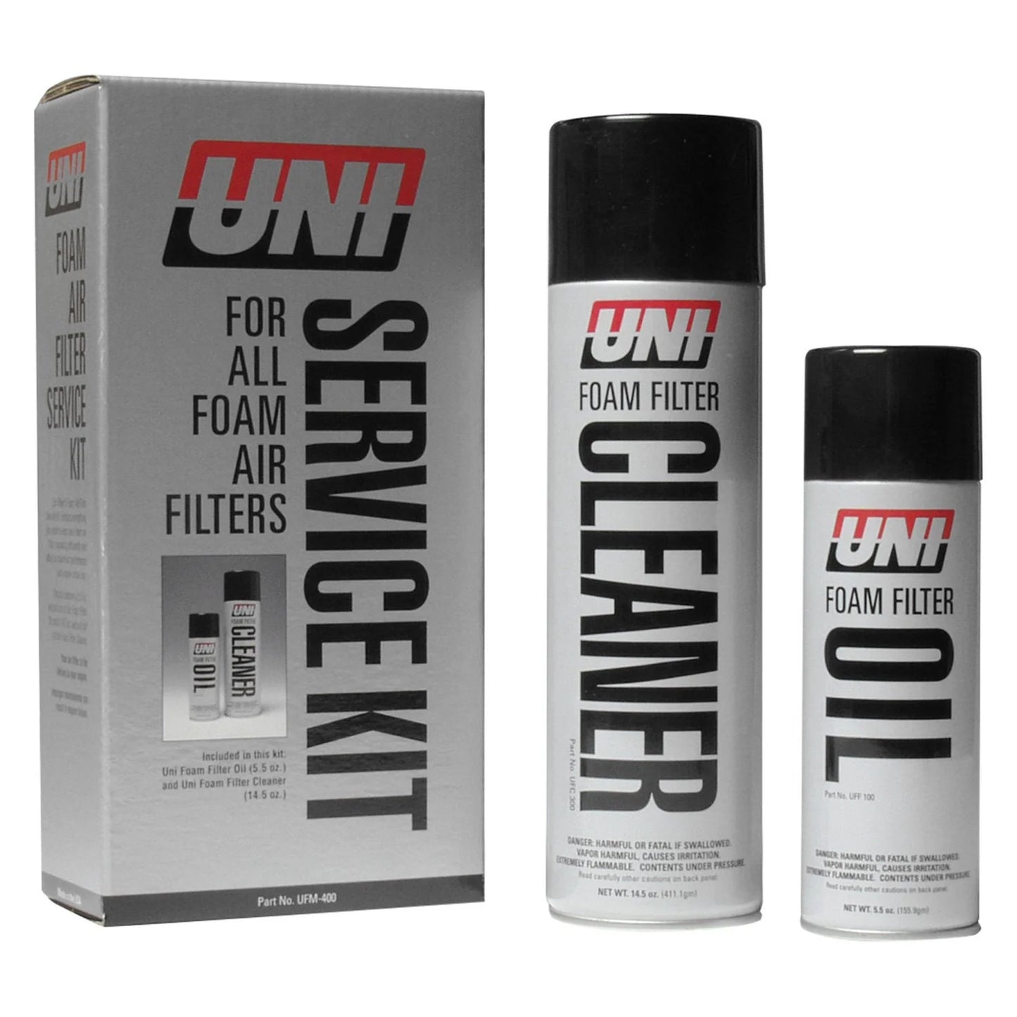 UNI FILTER SERVICE KIT(UFM-400) OIL + CLEANER.